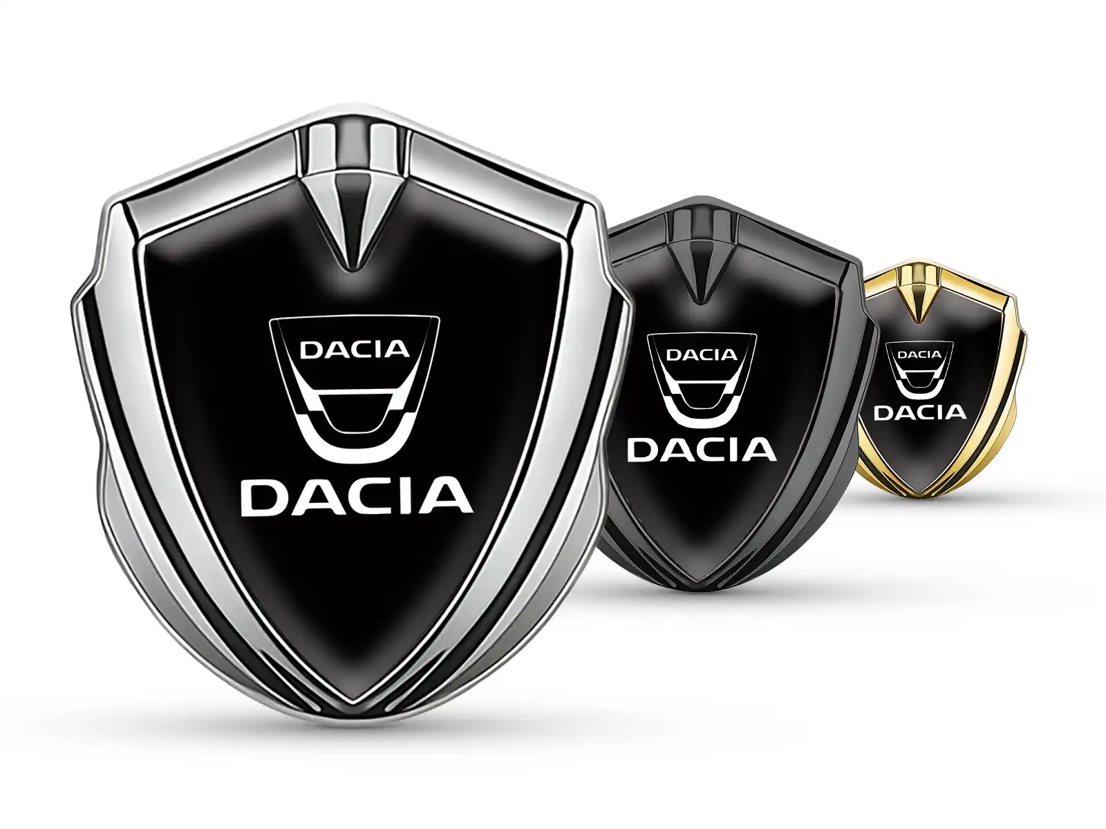 Dacia Metal Abovedado Emblema Duradero Elegante Forma